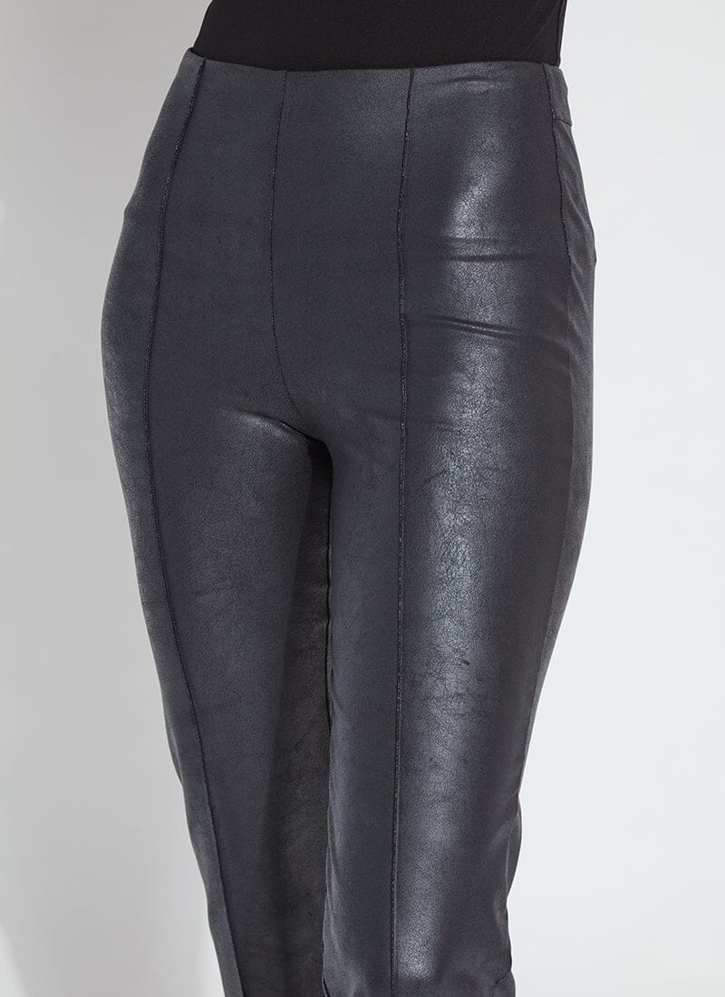 Elysse Foiled Vegan Pant - Black