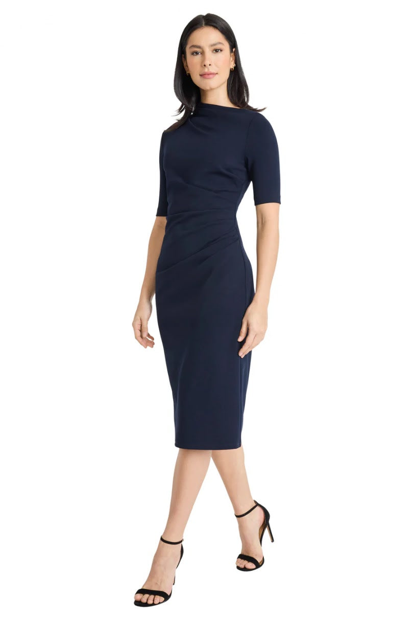 Erin Midi Dress - Twilight Navy
