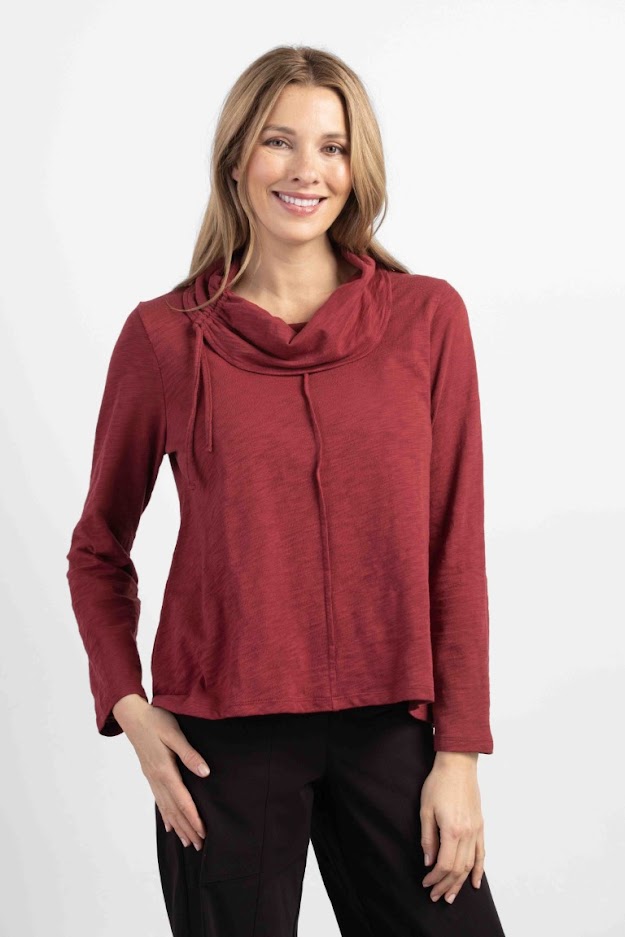 The Betty Top - Cranberry