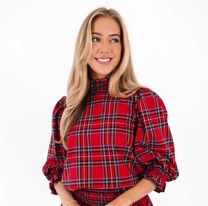 Hollins Bow Top - Red