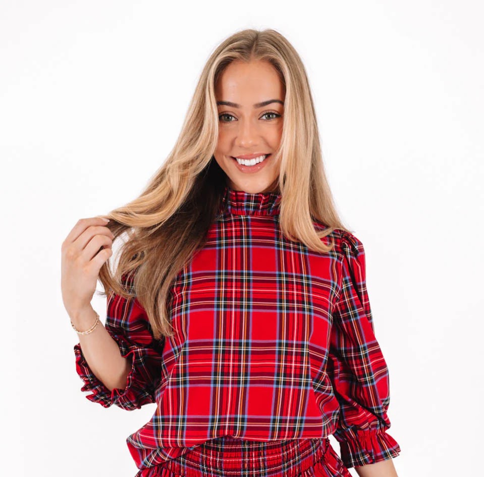 Hollins Bow Top - Red
