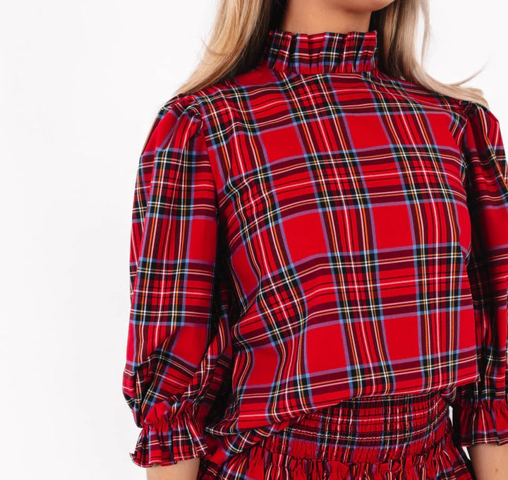 Hollins Bow Top - Red