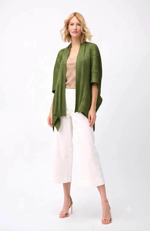 Evelyn Pleated Jacket - Olive