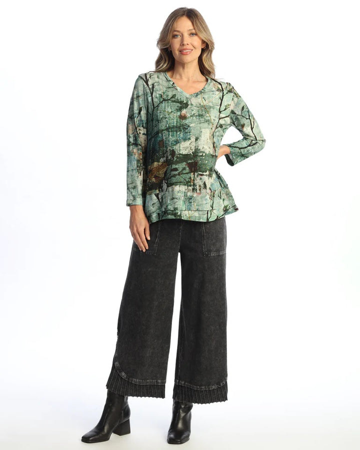 Jasmine Layered Hem Top - Multicolor