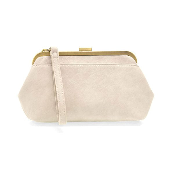 Vivie Lock Crossbody/Wristlet - Eggshell