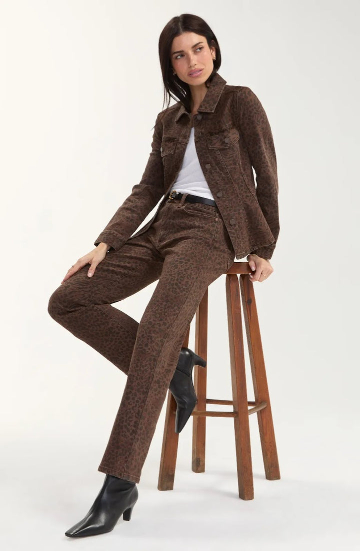Kennedy Straight Pants - Abstract Animal