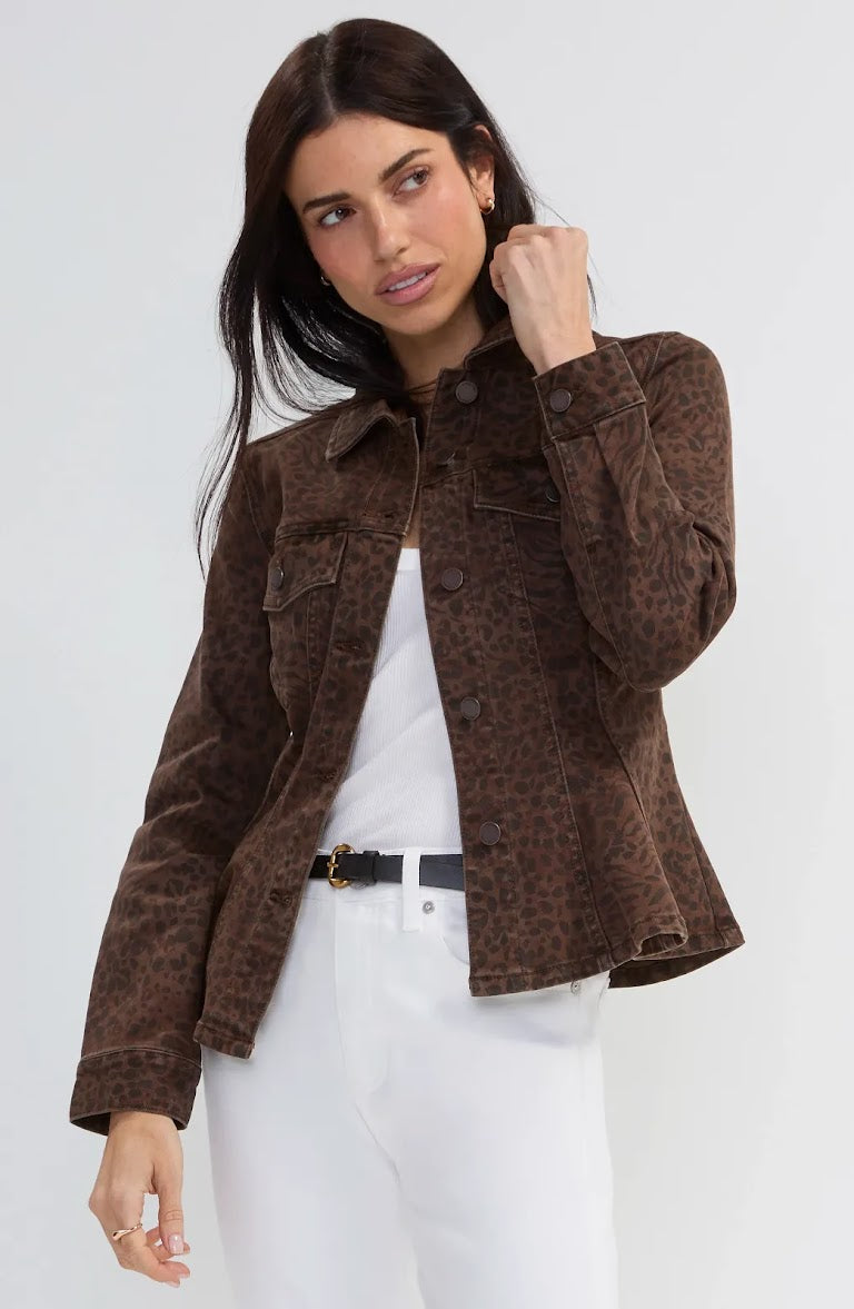 Sassy Trucker Jacket - Abstract Animal