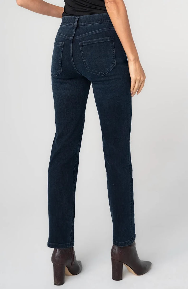 Gia Mid Rise Glider Jean - Raven Wing