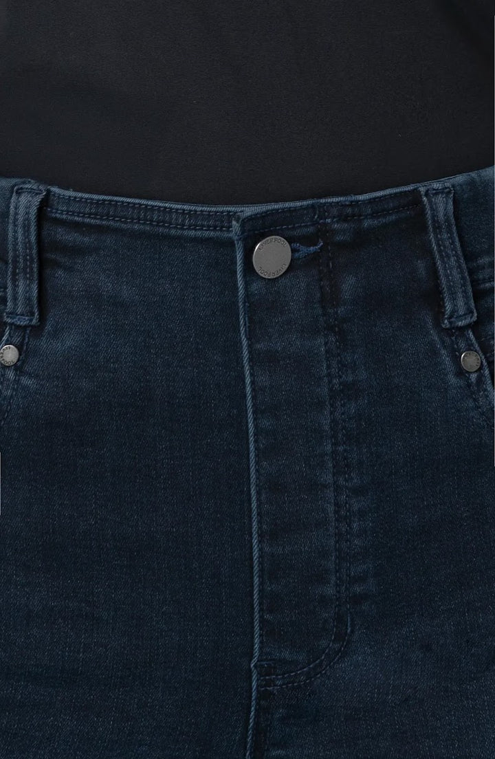 Gia Mid Rise Glider Jean - Raven Wing