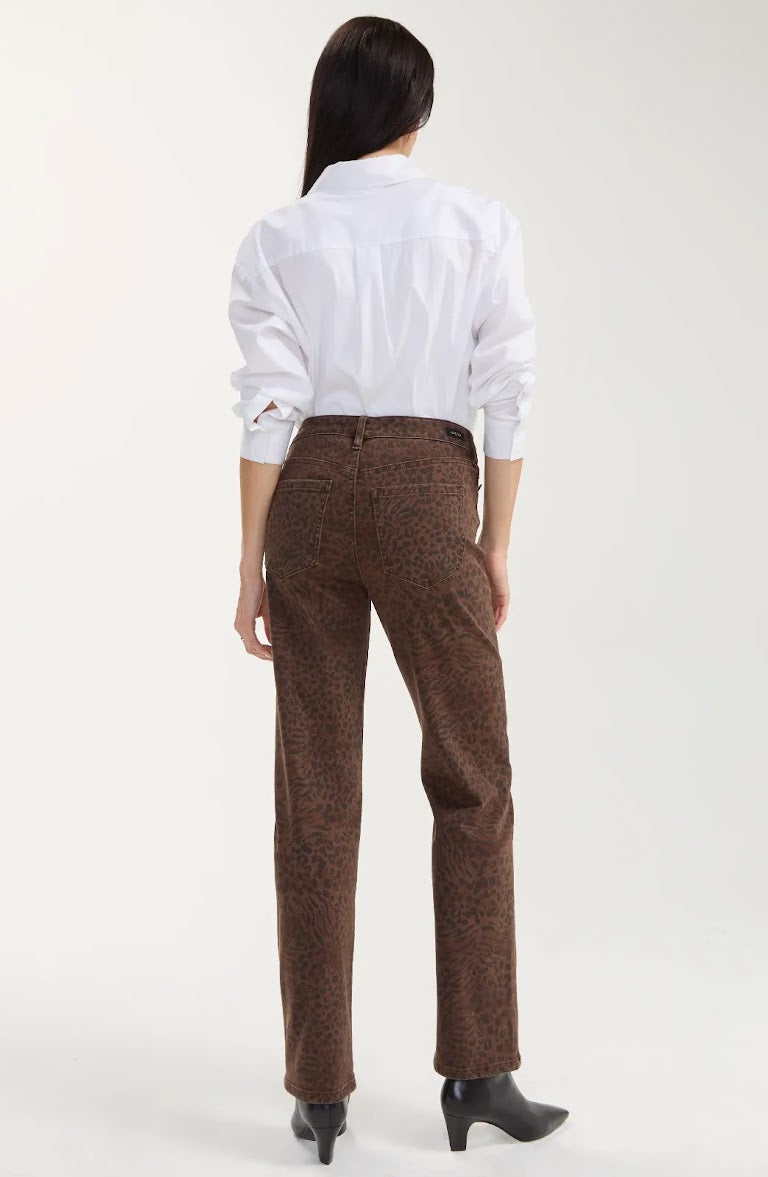 Kennedy Straight Pants - Abstract Animal