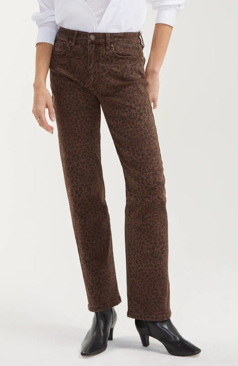 Kennedy Straight Pants - Abstract Animal