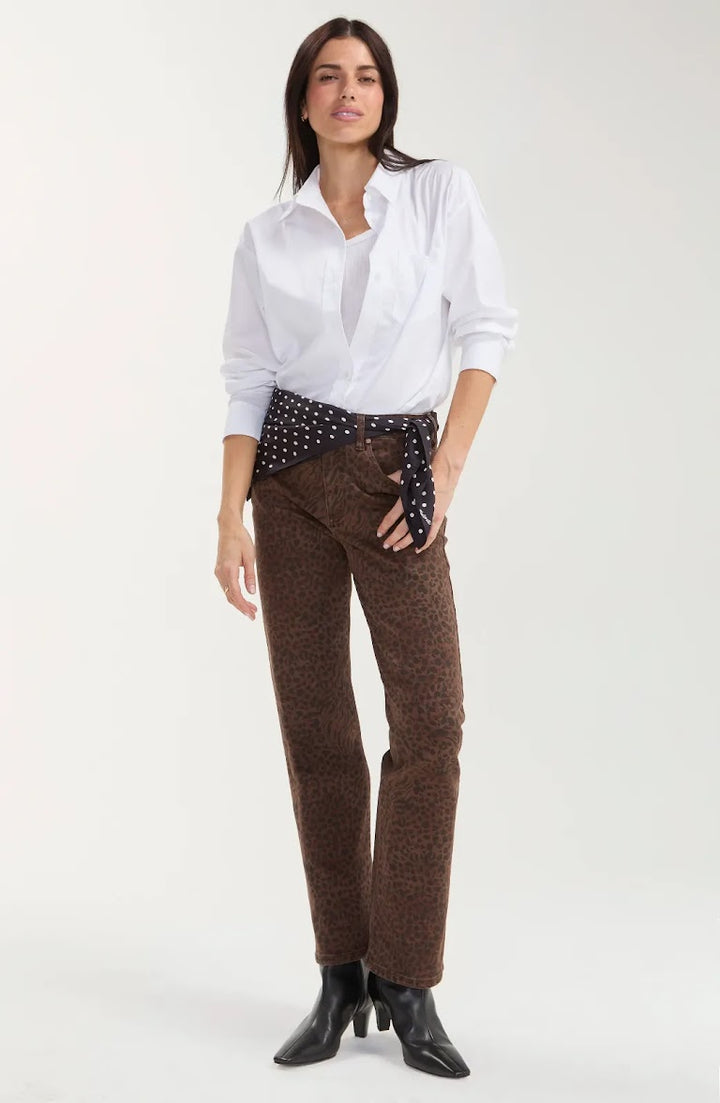 Kennedy Straight Pants - Abstract Animal