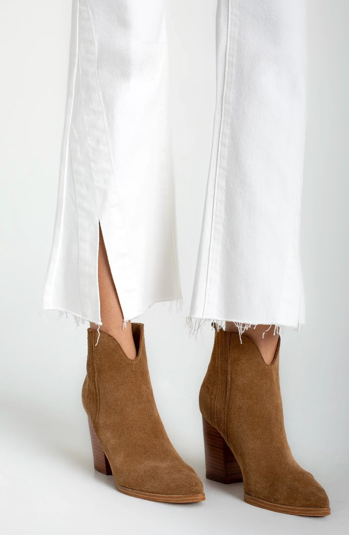 Hannah Crop Flare Jeans -  Bright White