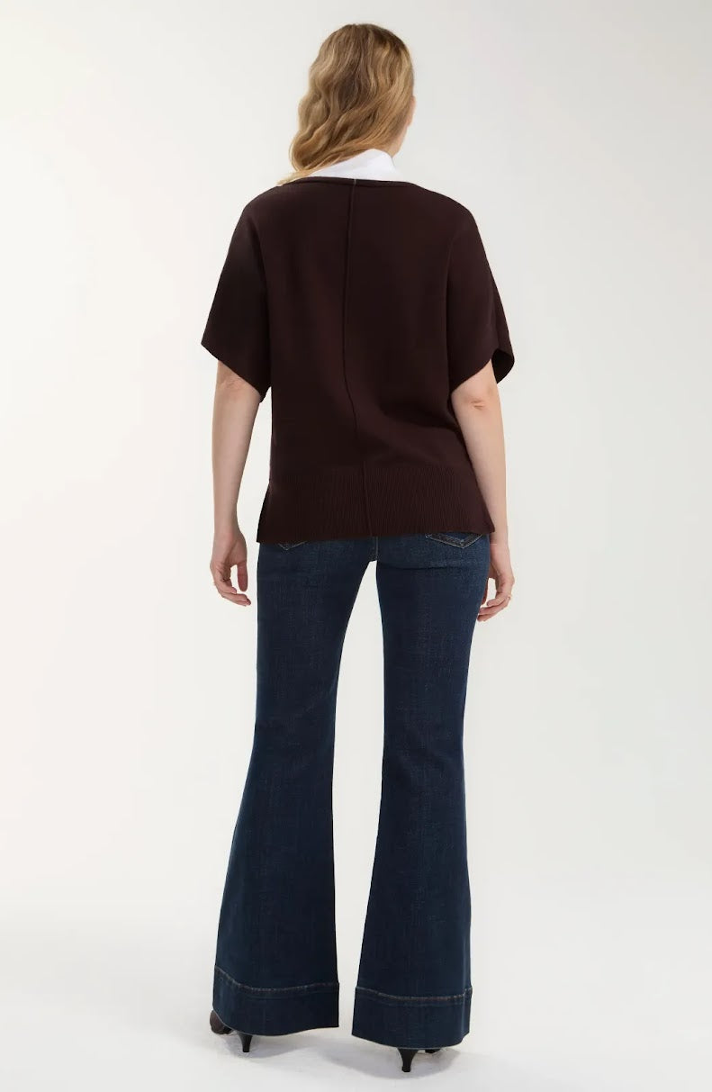 Veruca V Neck Sweater - Java