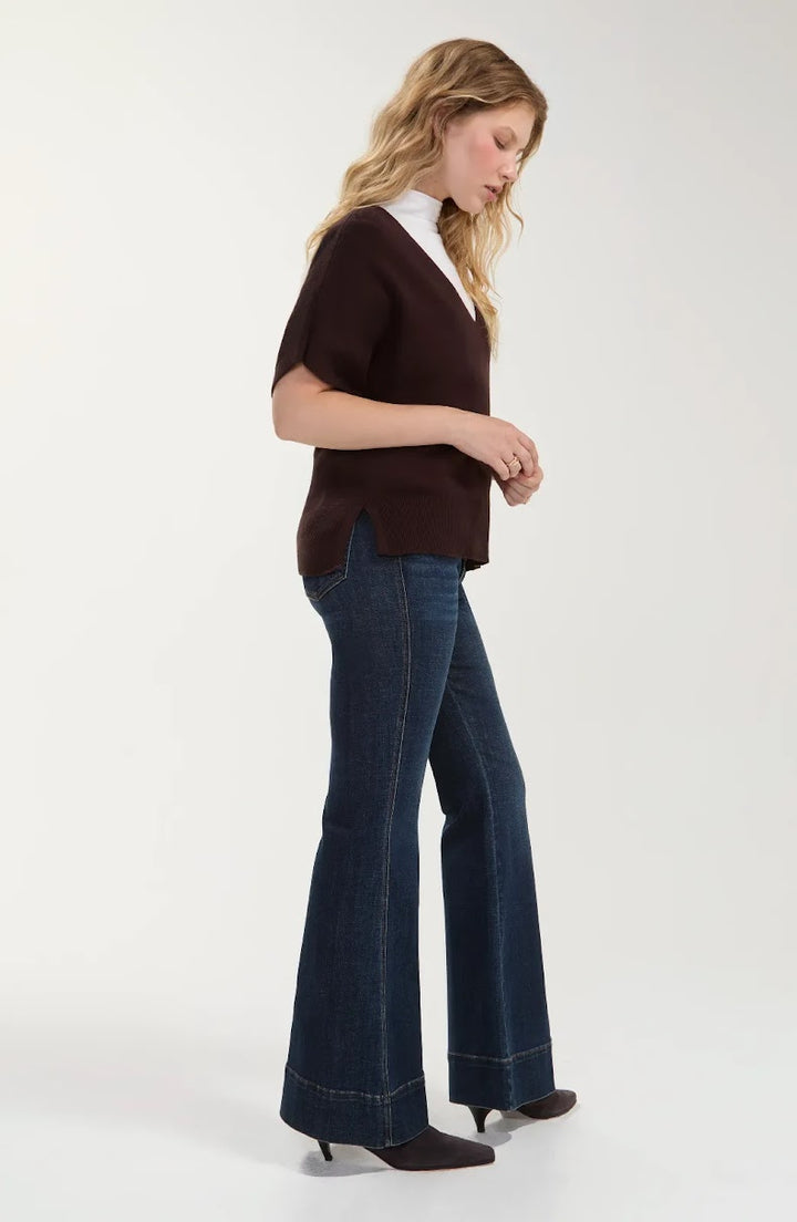Veruca V Neck Sweater - Java