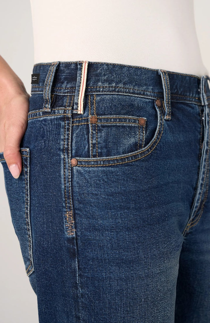 Sloane Mid Rise Girlfriend Jeans - Comet Blue
