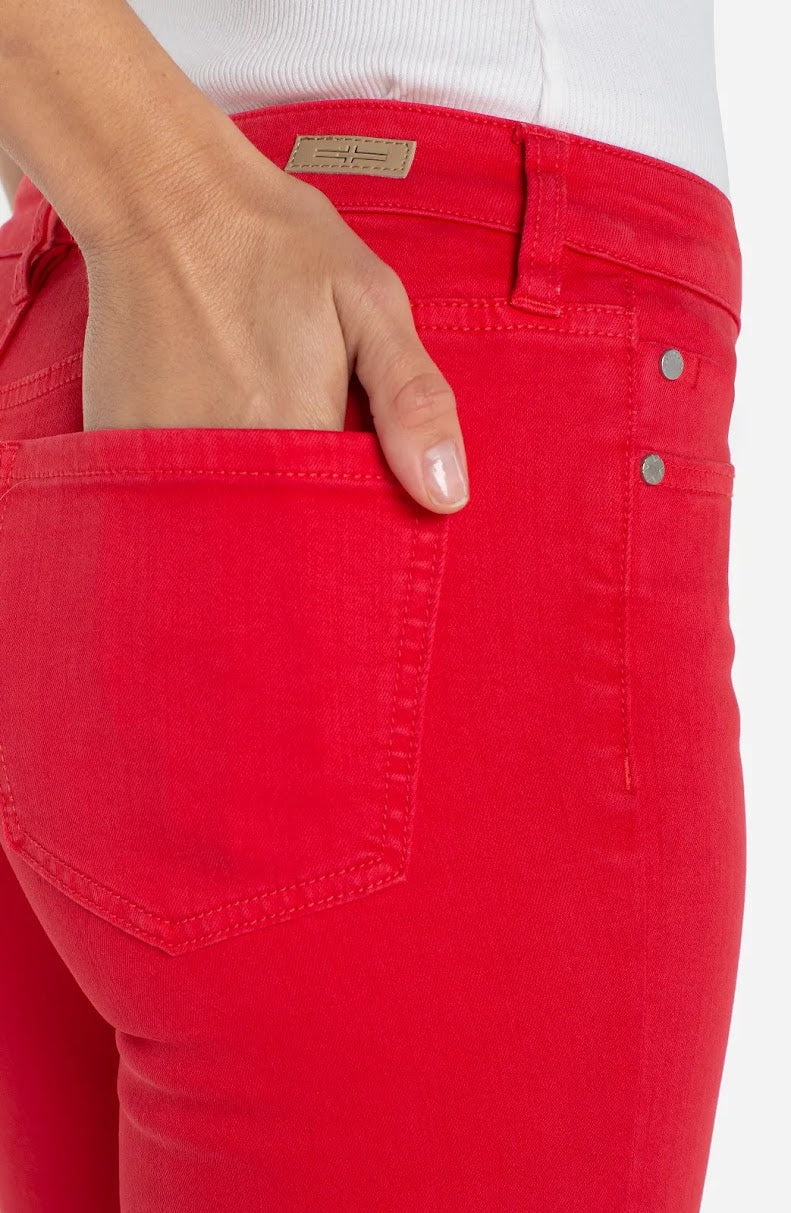 Hannah Crop Flare Jeans -  Cayenne