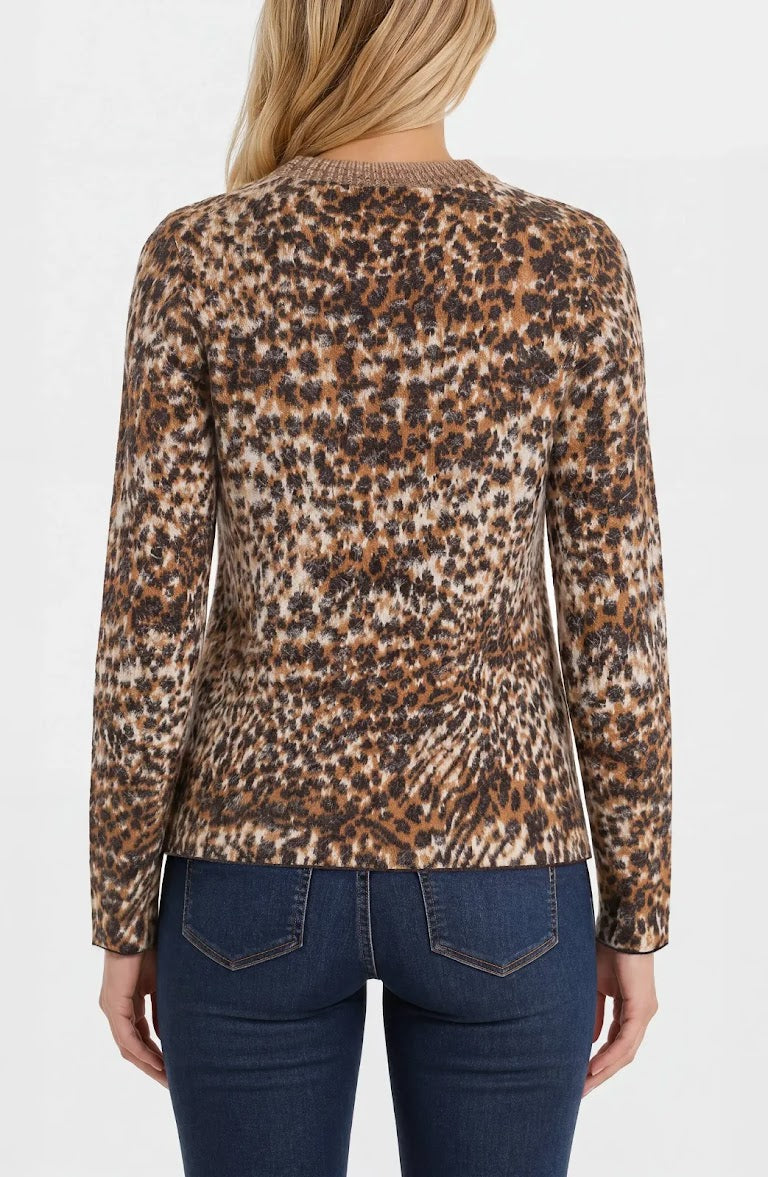 Soft &amp; Cozy Sweater - Java Multi Leopard