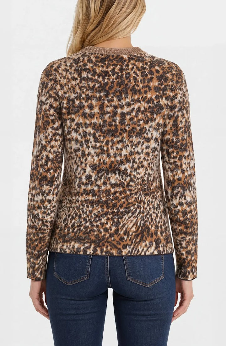 Soft &amp; Cozy Sweater - Java Multi Leopard
