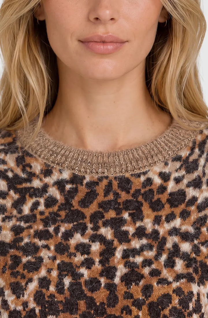 Soft &amp; Cozy Sweater - Java Multi Leopard