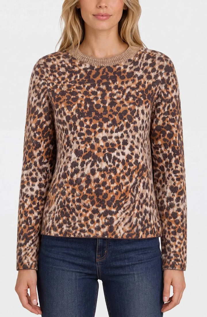 Soft &amp; Cozy Sweater - Java Multi Leopard