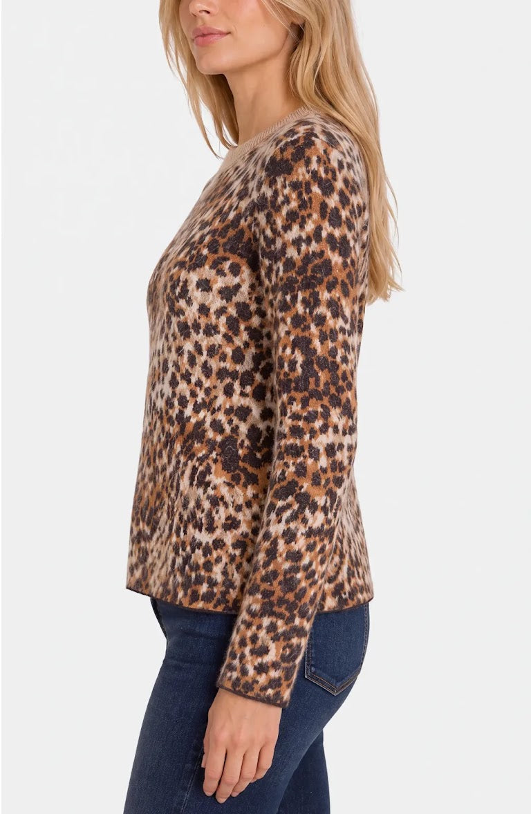 Soft &amp; Cozy Sweater - Java Multi Leopard