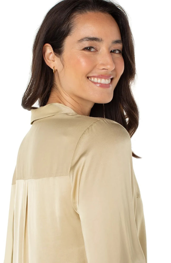 Simply Solid Shirt - Pale Gold