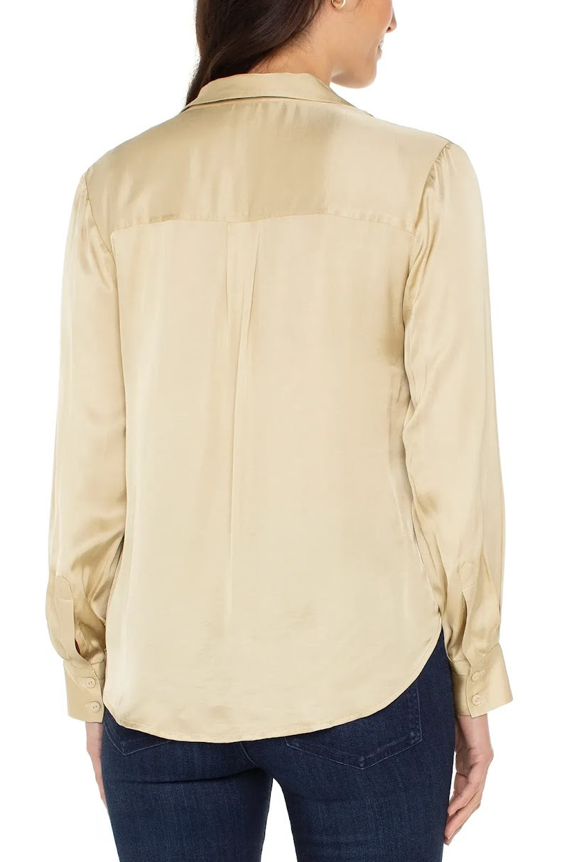 Simply Solid Shirt - Pale Gold