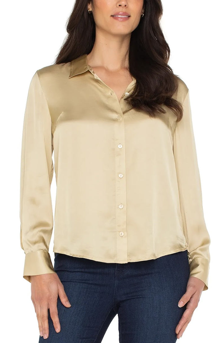 Simply Solid Shirt - Pale Gold