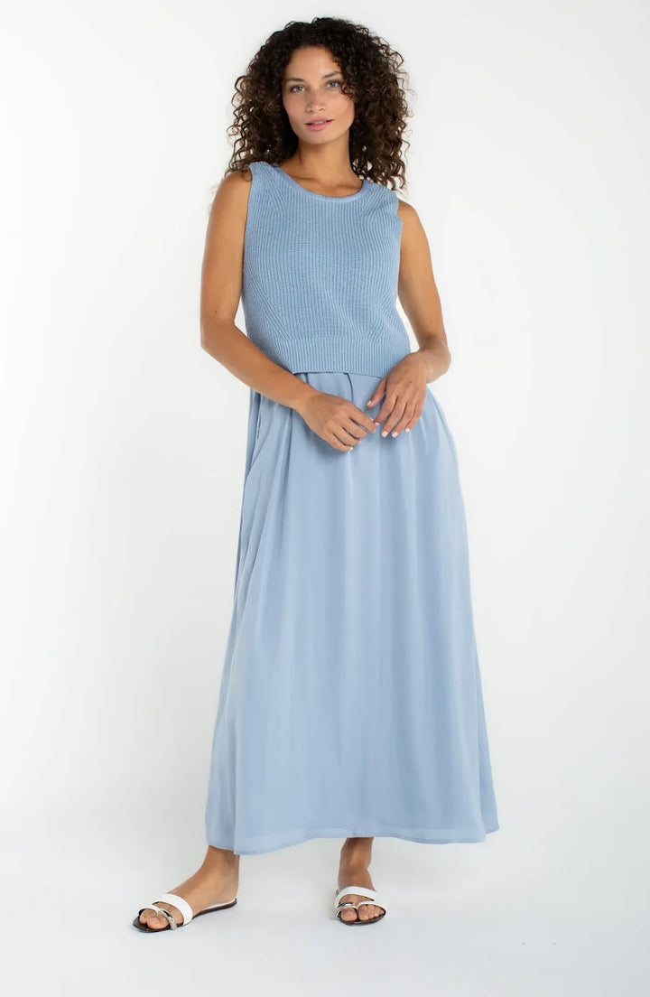 Cali Midi Dress - Malibu Blue