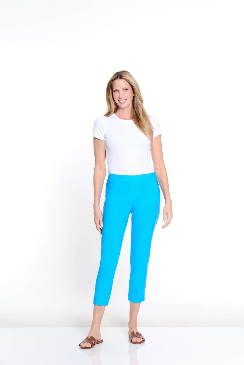 Slim-Sations Crop Pants - Vivid Turquoise
