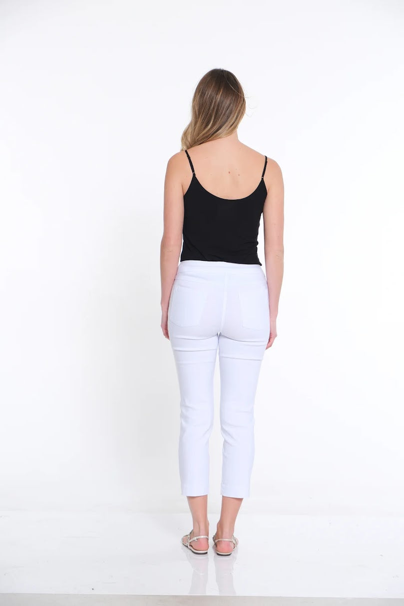 Slim-Sations Crop Pants - White