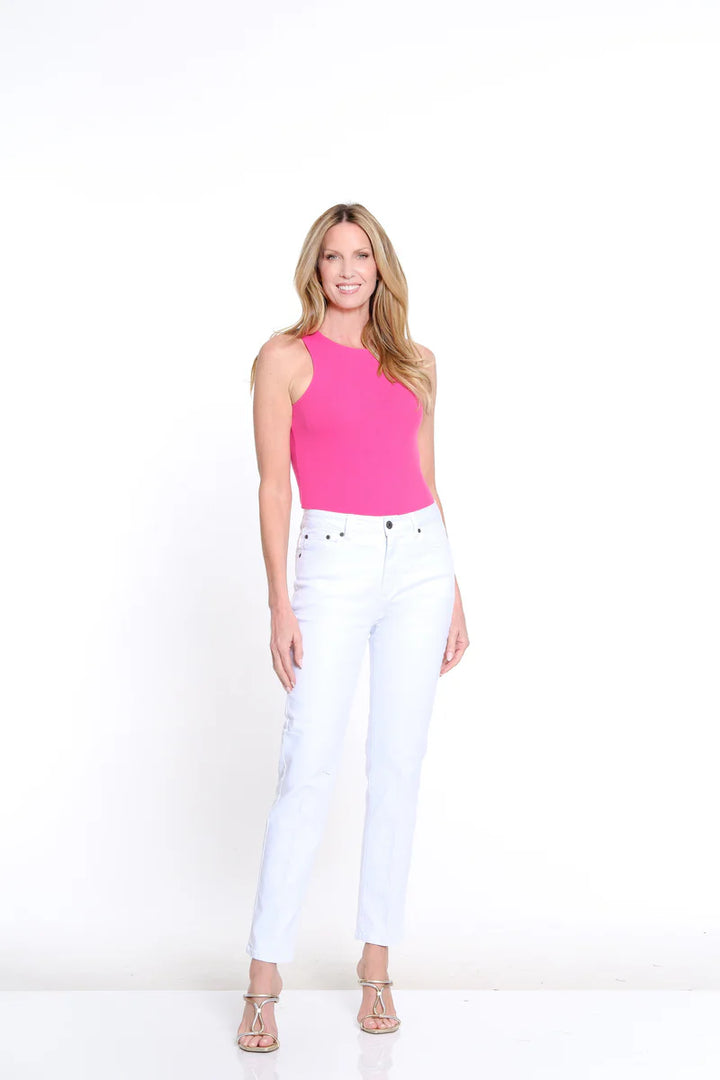 5 Pocket Straight Leg Jean - White