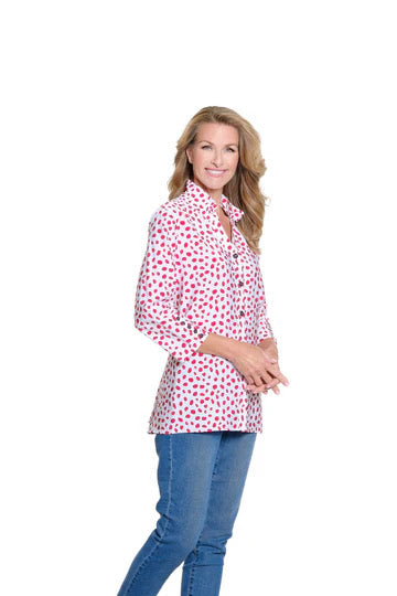 Kerry Blouse - Fiery Red