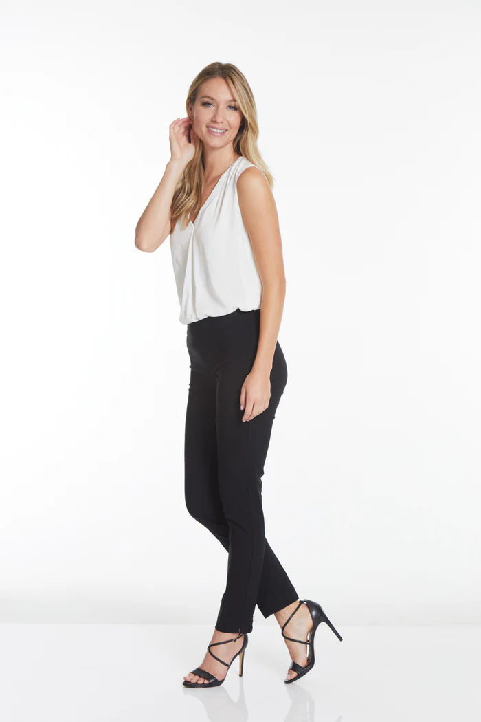 Slim Sation Wide Band Pant - Black