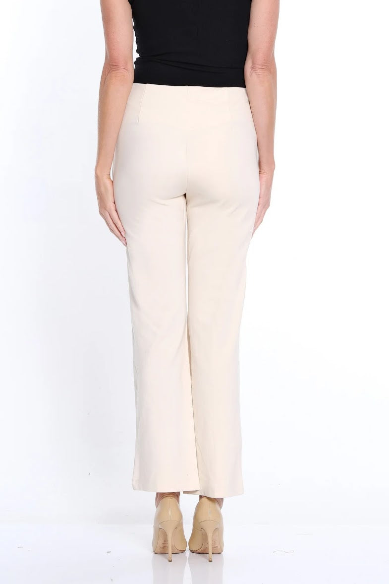 Pintuck Flare Leg Pant - Winter White