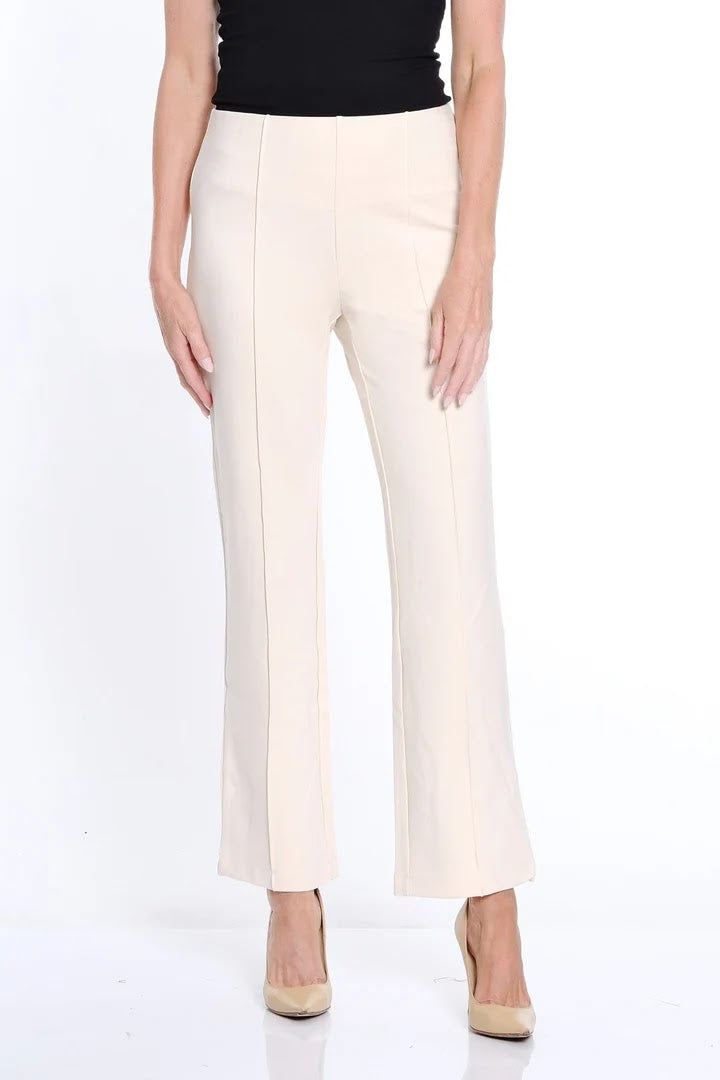 Pintuck Flare Leg Pant - Winter White