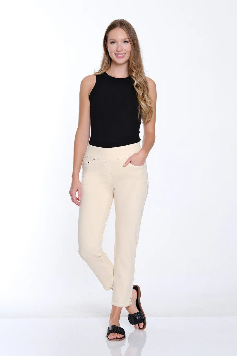 Slim Sation Ankle Pant - Parchment