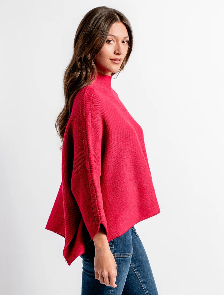 Boho Sweater - Holly Berry