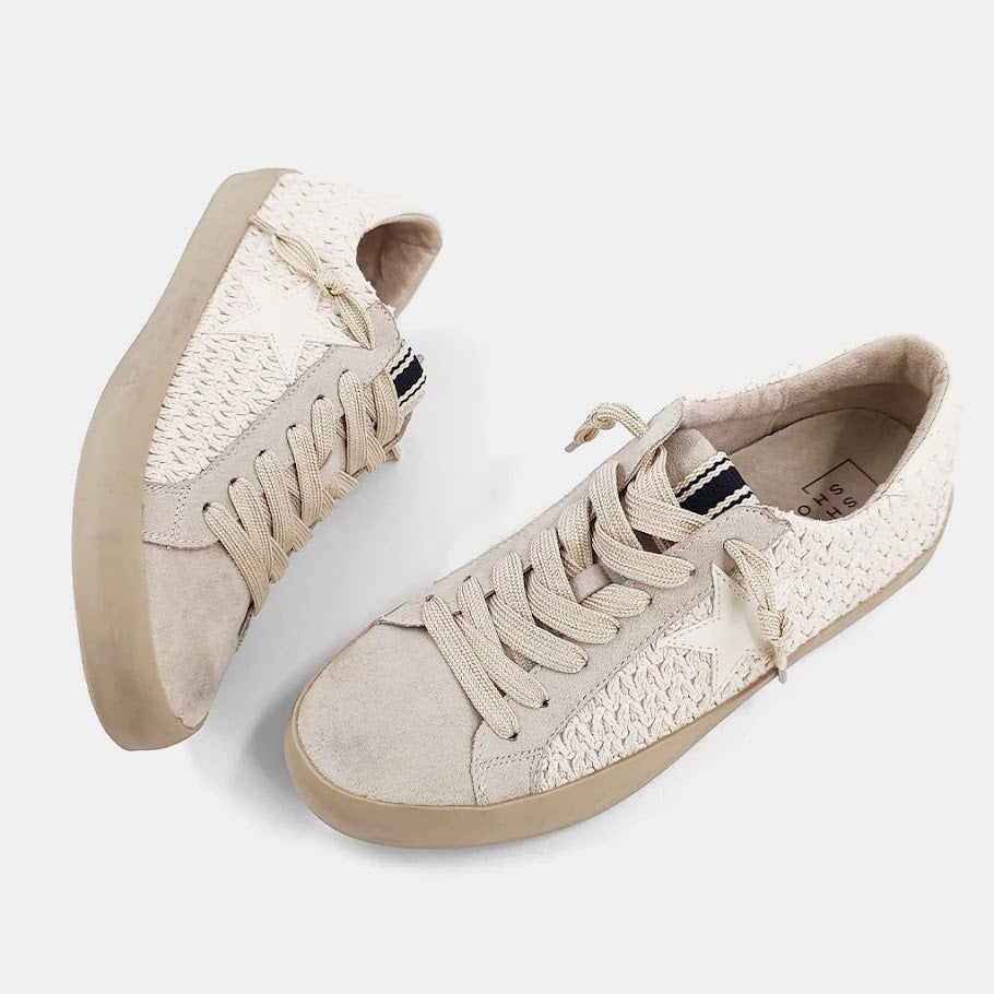 The Paula Sneaker - Woven Bone