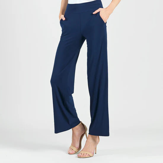 Wide Leg Pocket Pant - Navy