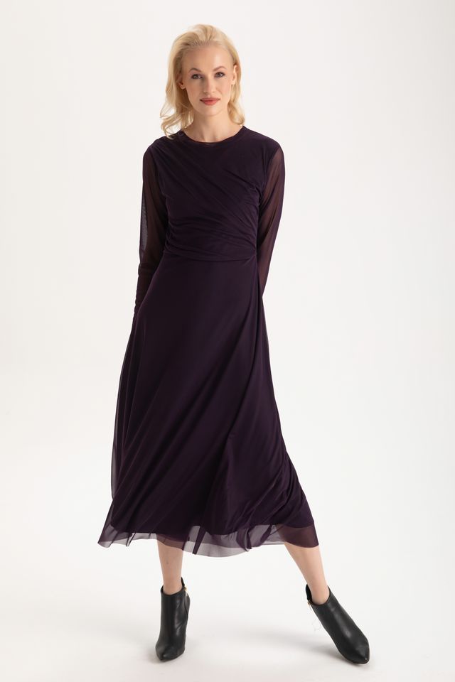 Callie Midi Dress - Mulberry