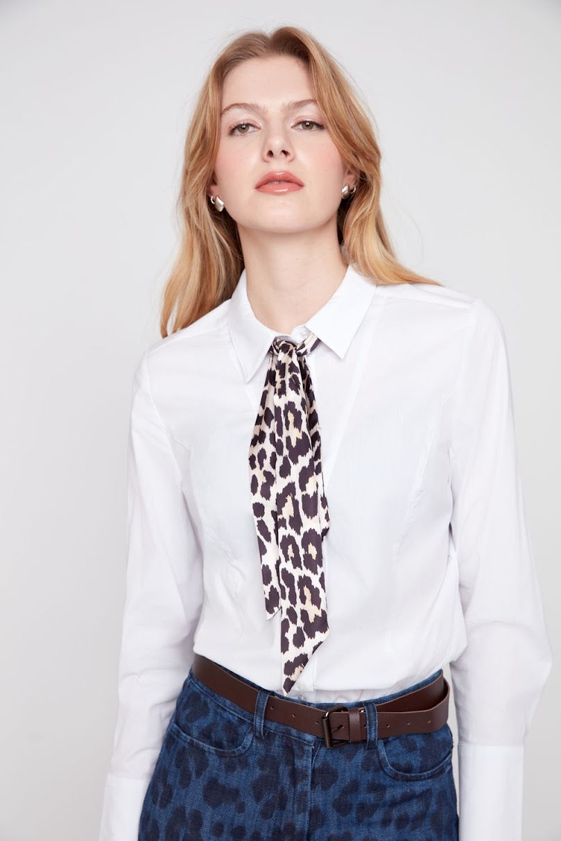 Neck Tie/Scarf - Leopard Combo