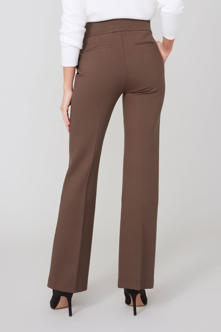 Christine Full Length Trouser Pant - Chocolate