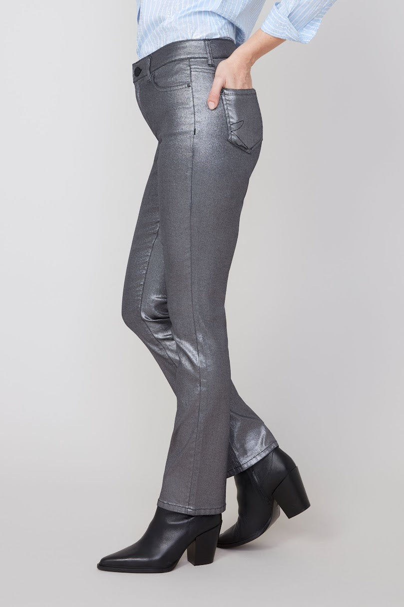 Metallic Pant - Silver