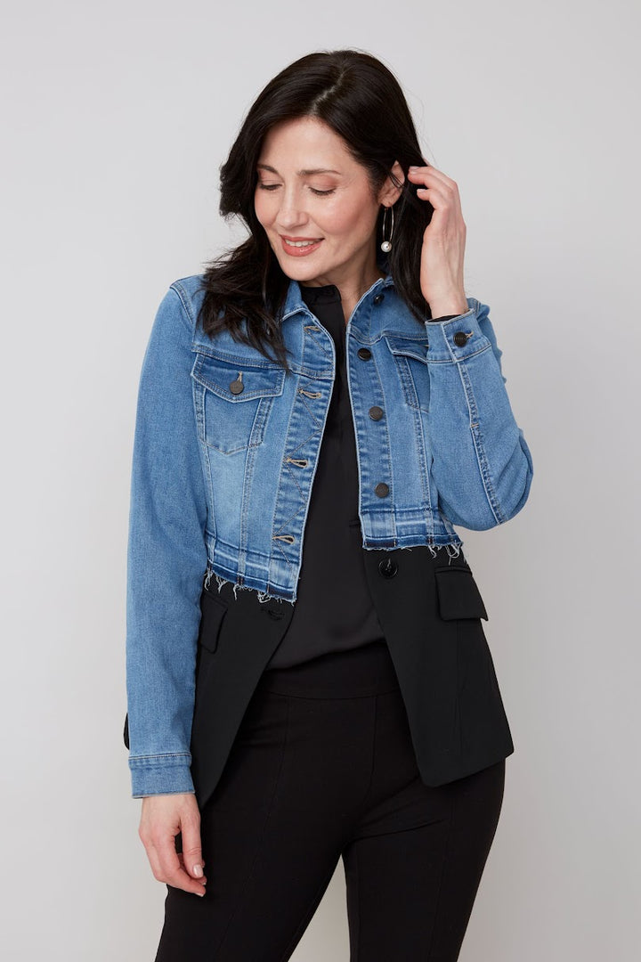 Unique Knit Jacket - Blue Wash