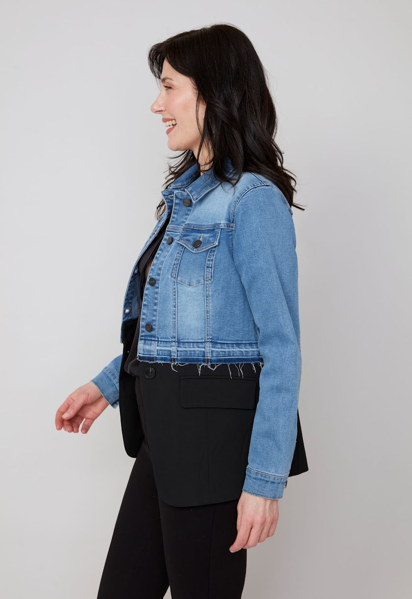 Unique Knit Jacket - Blue Wash