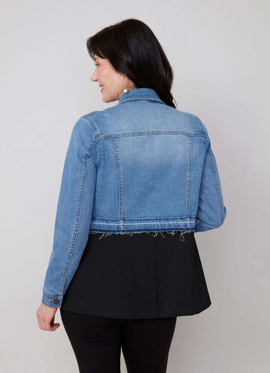 Unique Knit Jacket - Blue Wash
