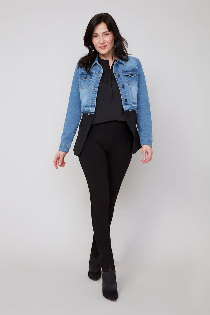 Unique Knit Jacket - Blue Wash