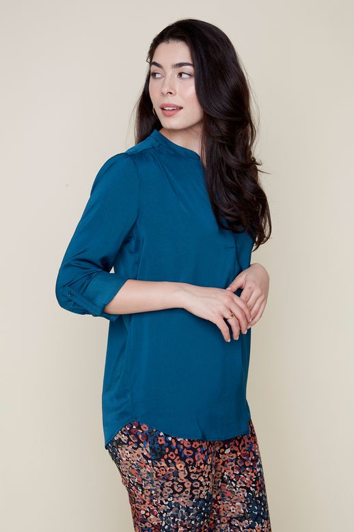 Gayle Blouse - Lagoon